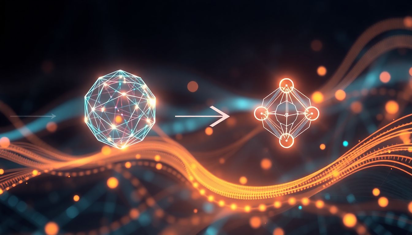 Create an image illustrating the process of VAEs and RL in action, with AI algorithms generating and refining design concepts based on complex data inputs.
