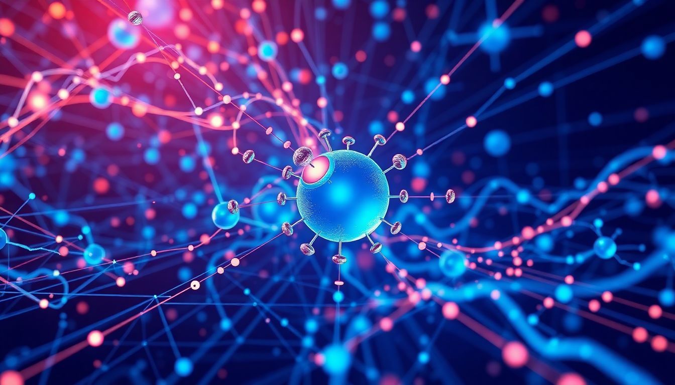 Design an image showcasing DeepSeek's advanced algorithms and collaborative training environments, with AI models learning and adapting in real-time.