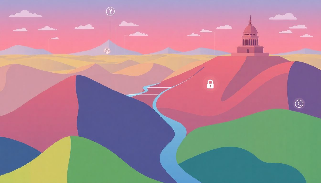 Illustrate the future landscape of AI and privacy regulations, showing the interplay between state and federal efforts.