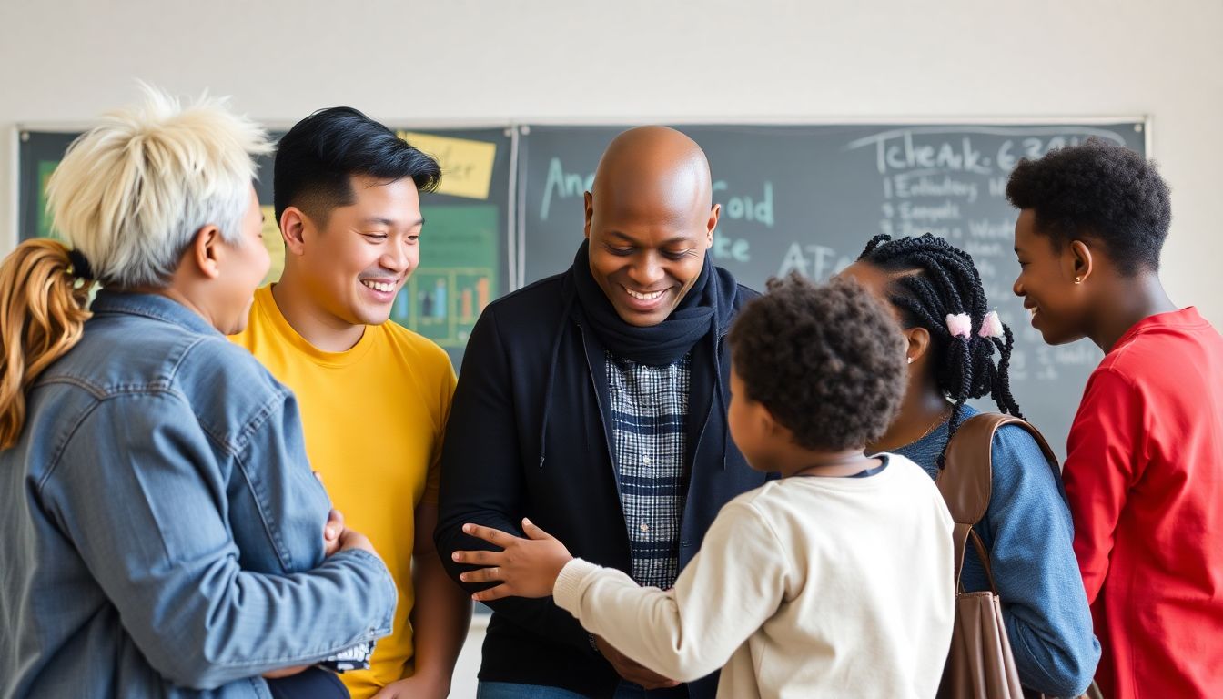 Beyond Technology: The Holistic Approach to School Safety Create an image of school leaders and community members working together to support students facing challenges.