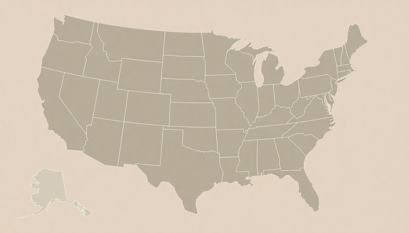 Illustrate a map of the U.S. with highlights on Baton Rouge and New Orleans, indicating low employment exposure to AI.