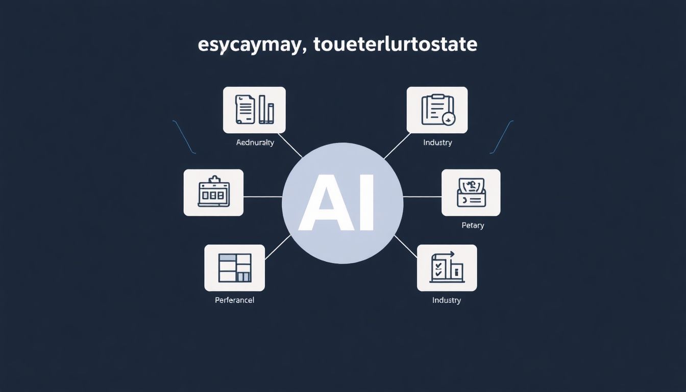 The Unsung Heroes: Everyday Applications of Generative AI A diagram showing various everyday tasks in different industries being automated by AI, with icons representing each industry and task.
