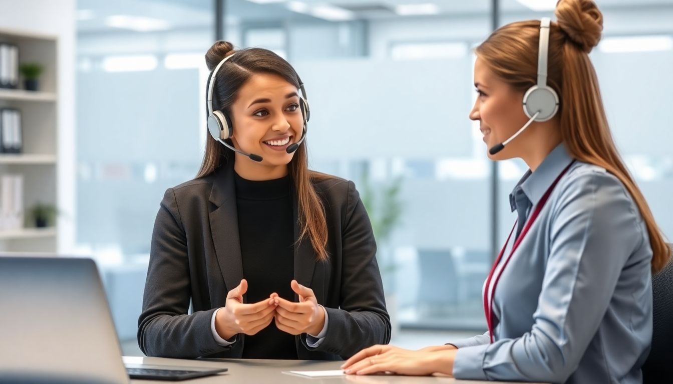 Depict a scenario where a customer service trainee successfully resolves a complaint with the help of iRolePlay, showing the AI customer's emotional transition from frustration to satisfaction.