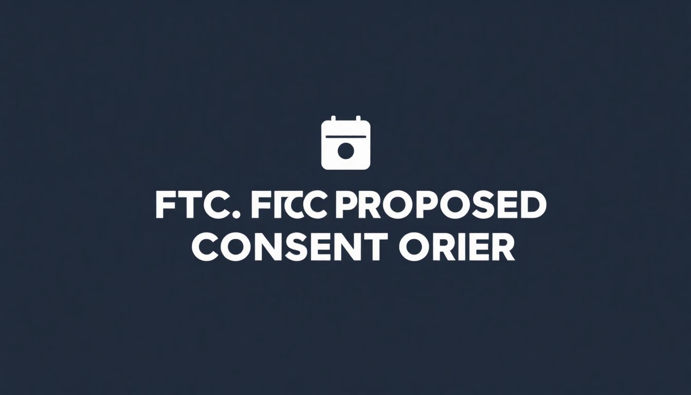 Generate an image of a comment box with a calendar icon, symbolizing the public comment period for the FTC's proposed consent order.